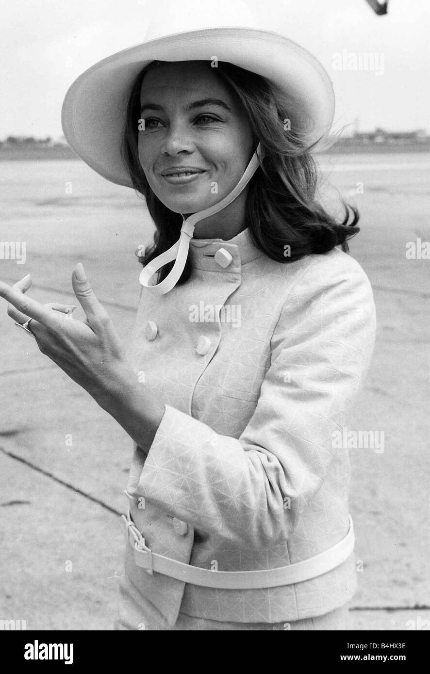 Leslie Caron French actress 1967 Stock Photo