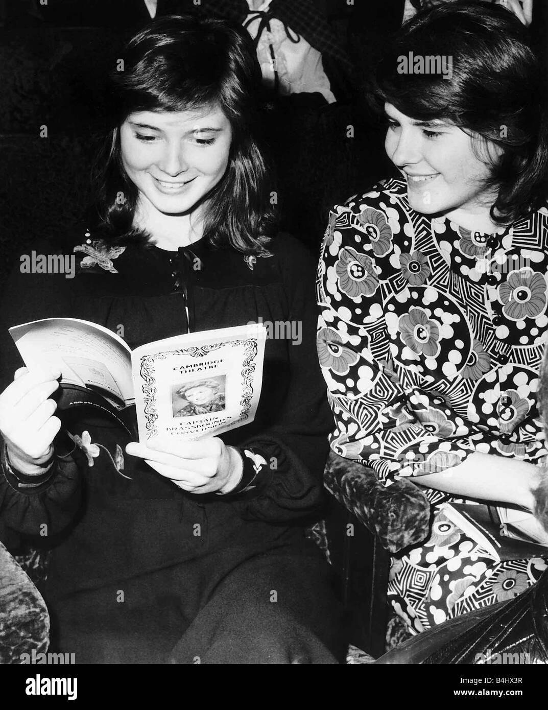 Isabella Rossellini actress and twin sister Ingrid 1971 Stock Photo - Alamy