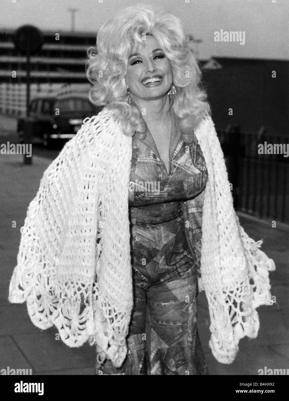 Dolly Parton American country singer and actress 1976 Stock Photo