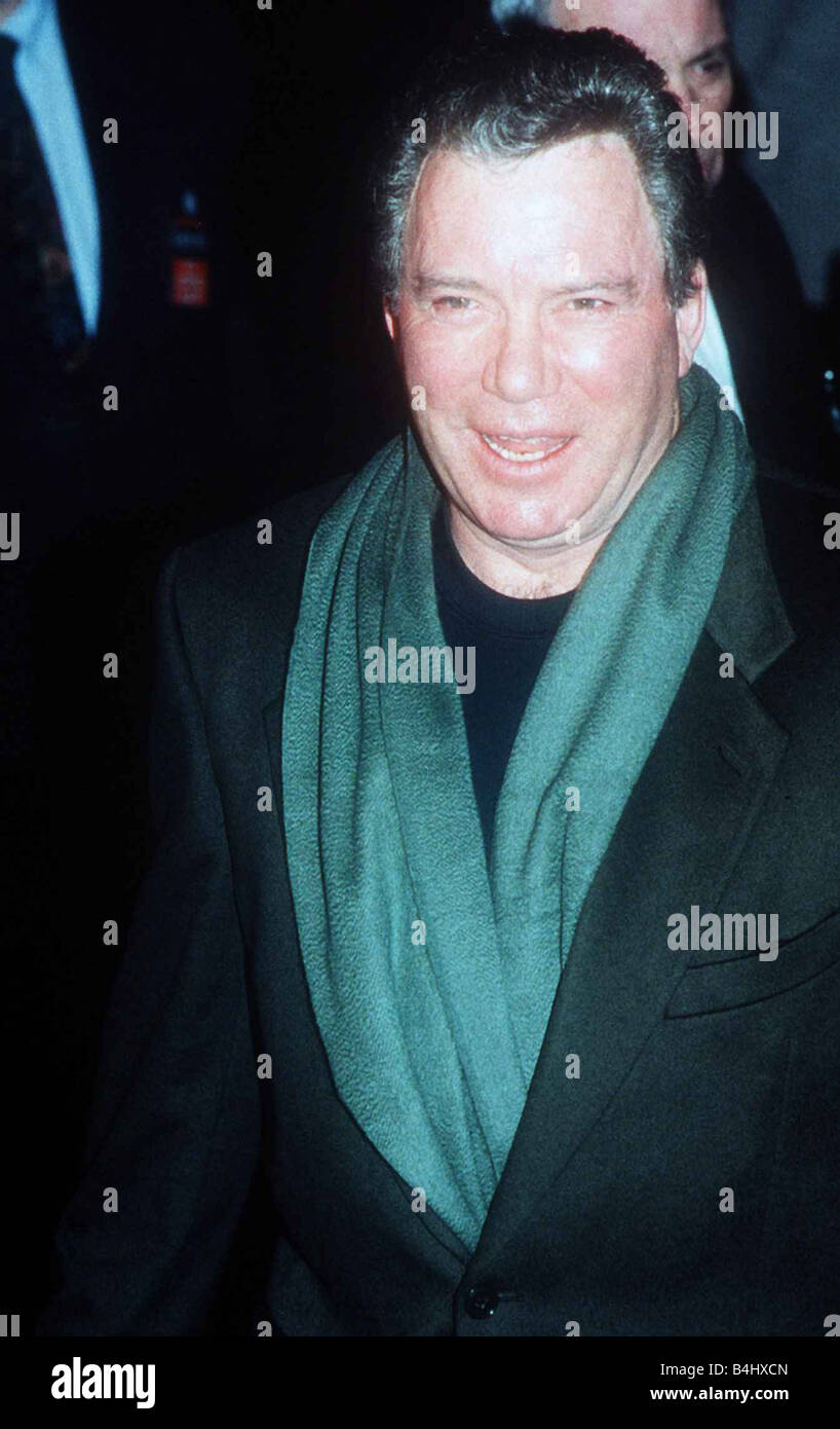 William Shatner American actor at film premiere 1995 Star Trek Stock Photo