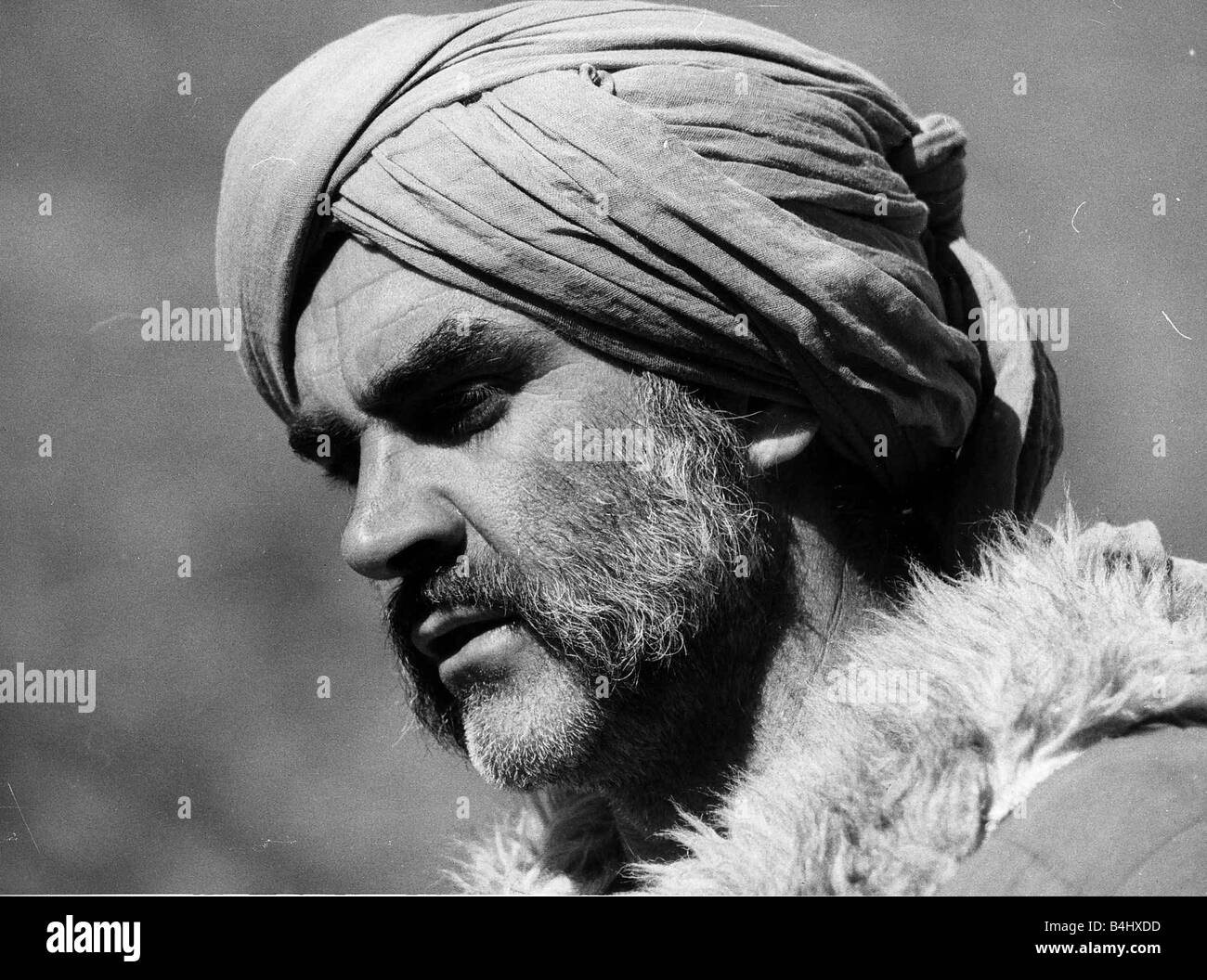 Sean Connery actor from the film The Man Who Would Be King 1975 Stock