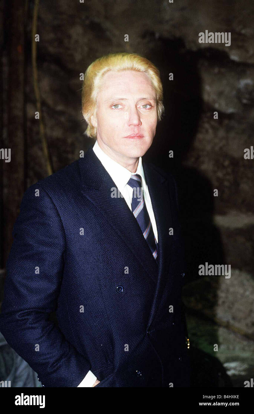 Christopher Walken at the re opening of the Albert R Broccoli 007 Stage at Pinewood studios Christopher plays the villain in the James Bond movie A View To A Kill 007is40 March 31st Marks the birthday of actor Christopher Walken born 1943 LAFMAR05 3103 Stock Photo