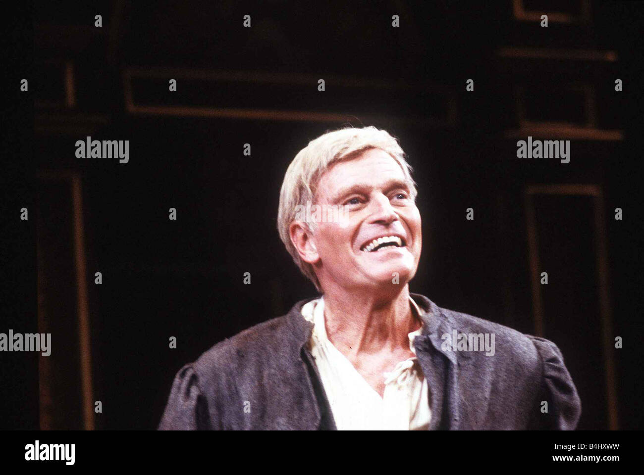 Charlton Heston Actor at the Savoy Theatre as Sir Thomas Moore October 1987 Dbase MSI Stock Photo