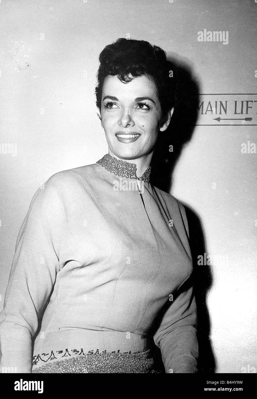 Jane Russell actress November 1954 Stock Photo