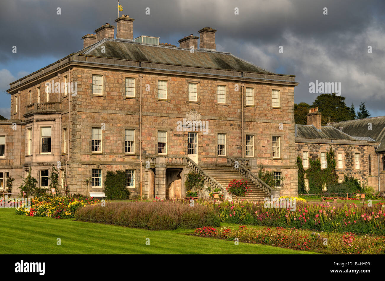 Haddo House and garden, in Aberdeenshire Scotland Stock Photo