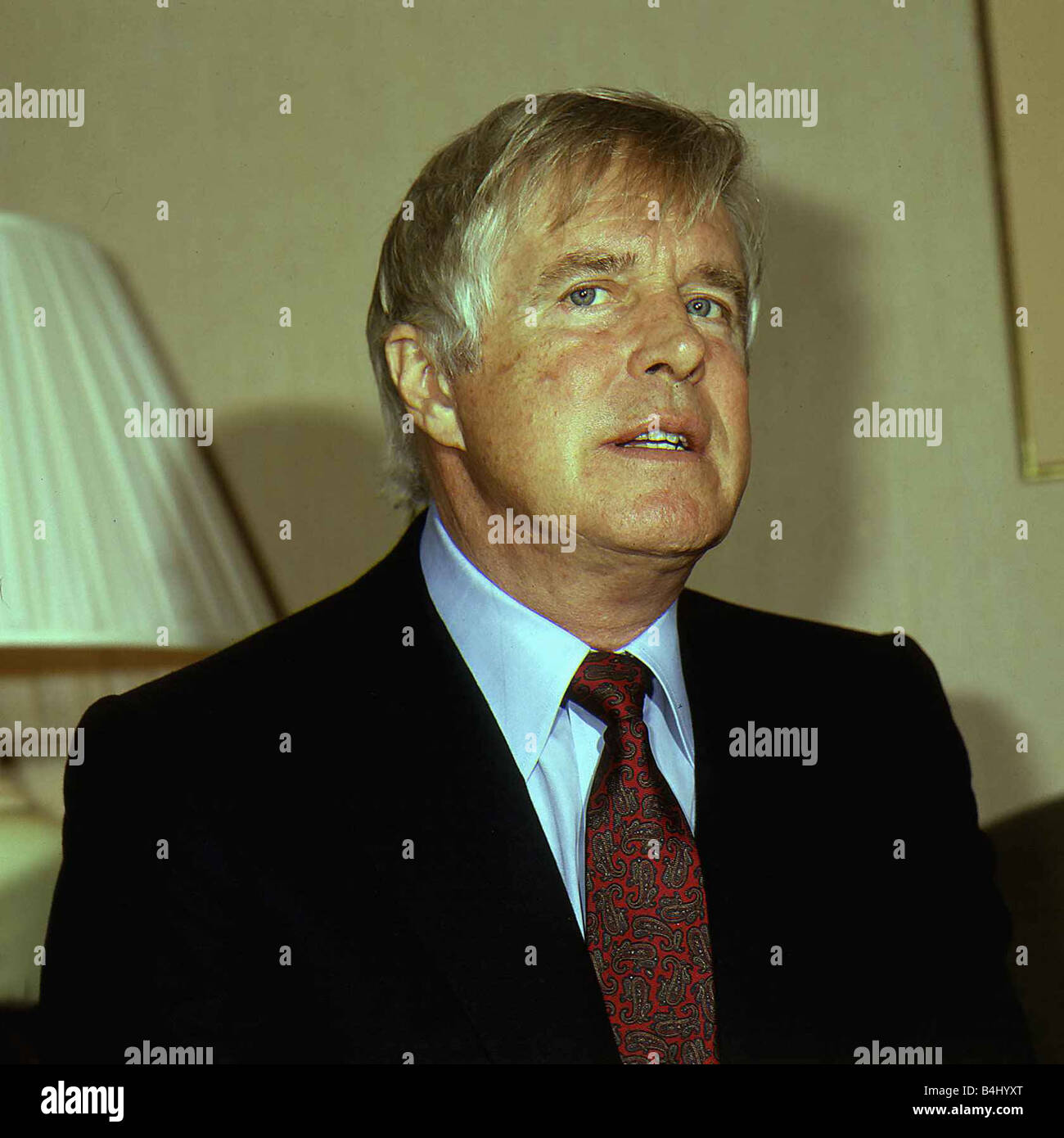 George Peppard Actor March 1987 dbase msi Stock Photo Alamy