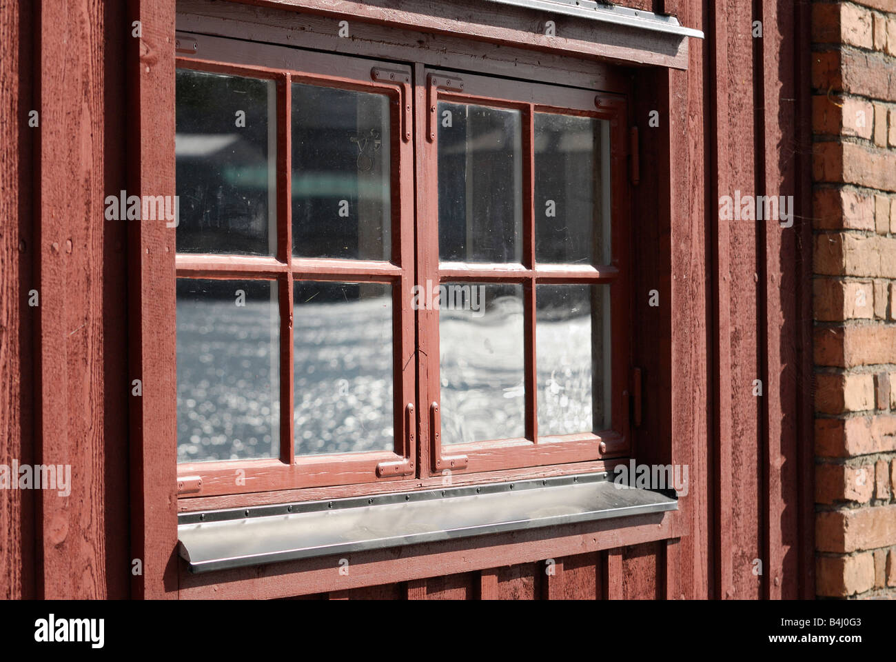 A window of the old Swedish stockhouse Stockholm Sweden Stock Photo - Alamy