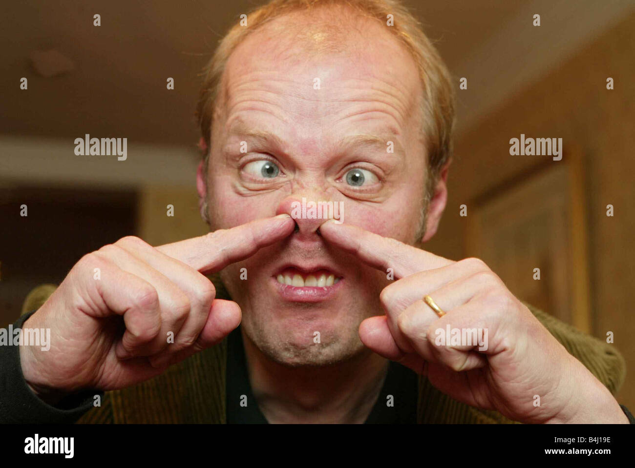 Adrian Edmondson Pullying stupid silly face Mirrorpix Stock Photo