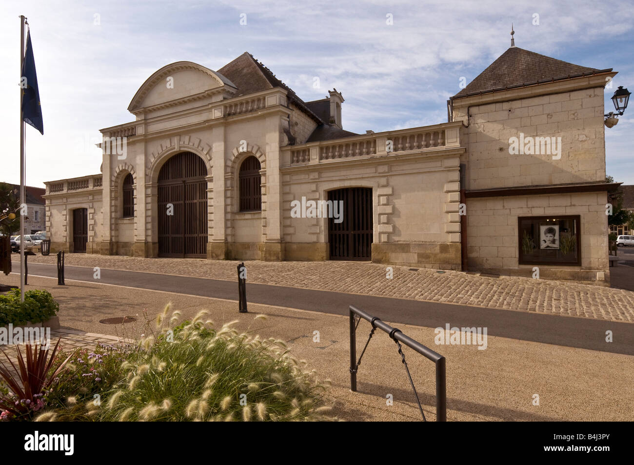 Market halls, SainteMauredeTouraine, France Stock Photo Alamy