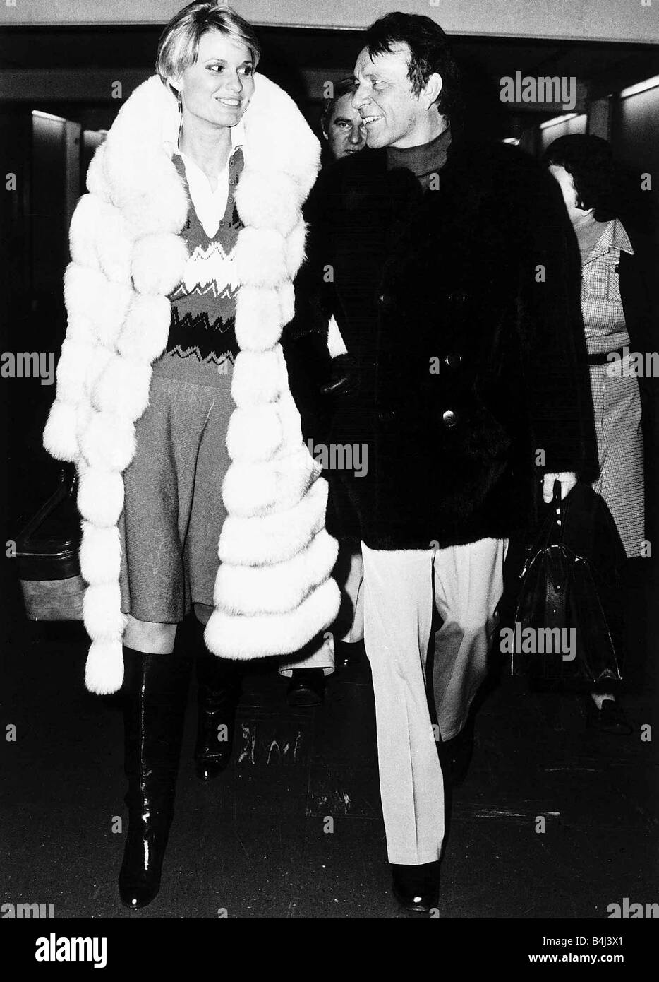 Richard Burton actor with his wife Suzy Hunt dbase MSI Stock Photo