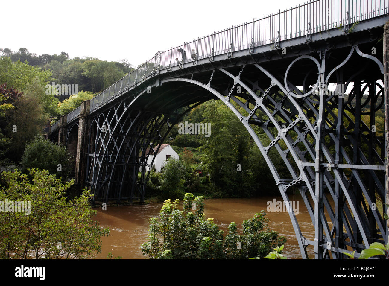 The bridge at Ironbridge, Shropshire, UK Stock Photo