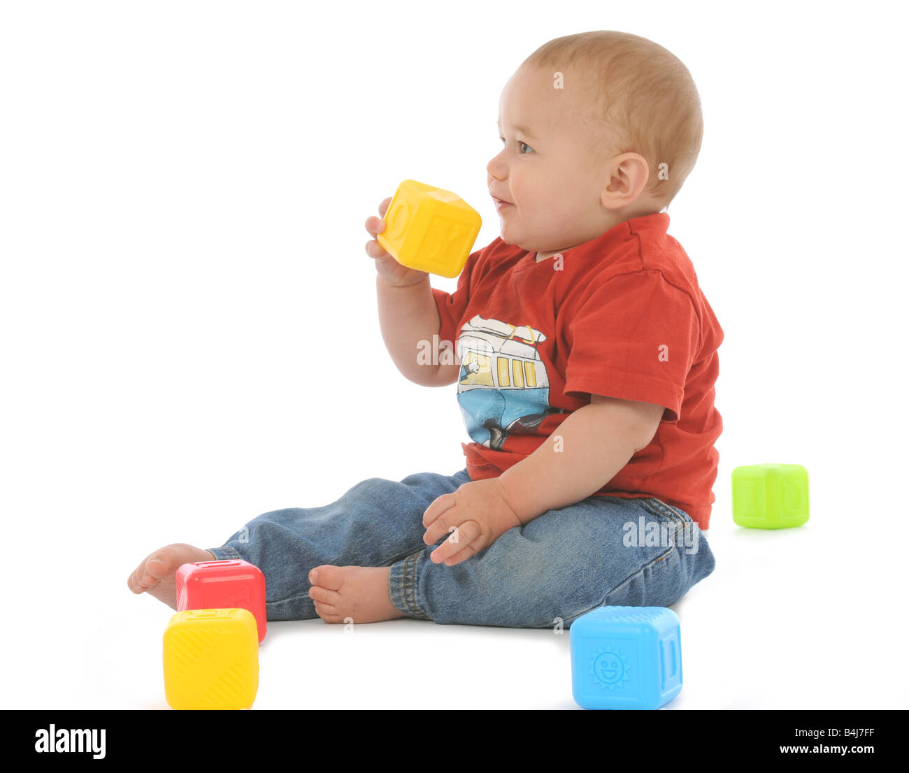 A young baby learning to walk and crawl, babies d…