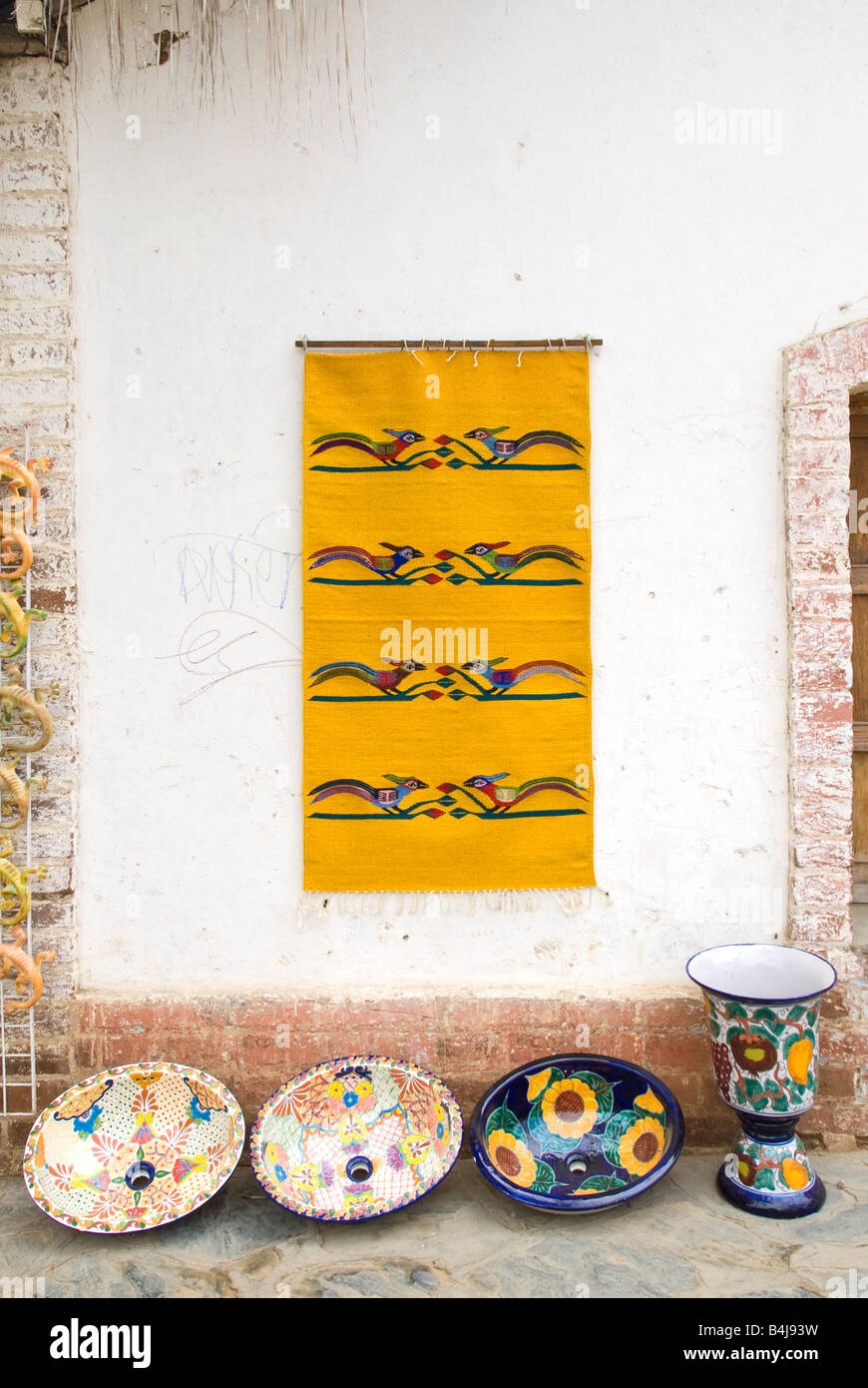 Souvenir store display in Todos Santos Baja California Sur Mexico Stock