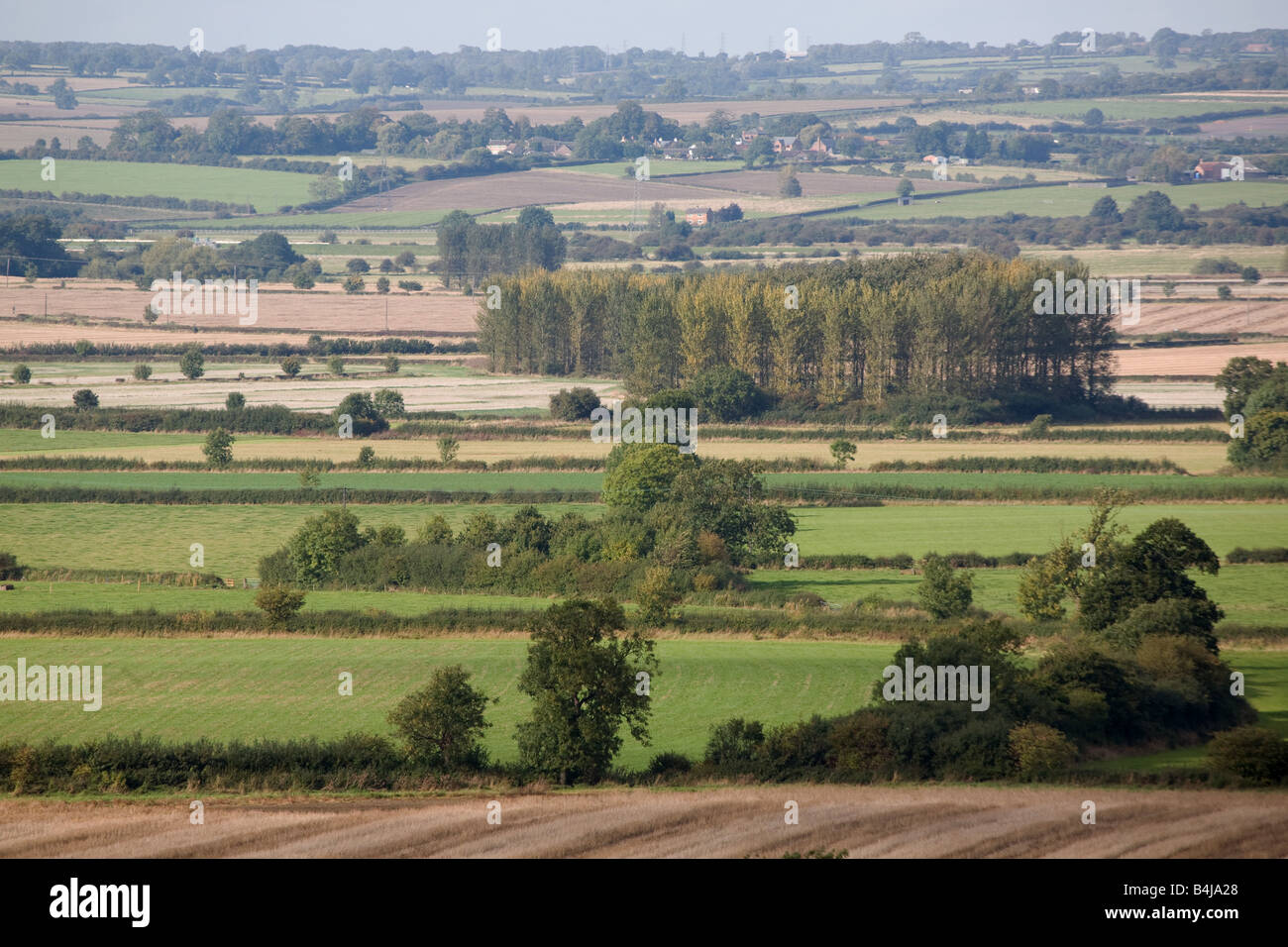 Mixed Farm Land In Rolling Leicestershire Countryside Stock Photo Alamy