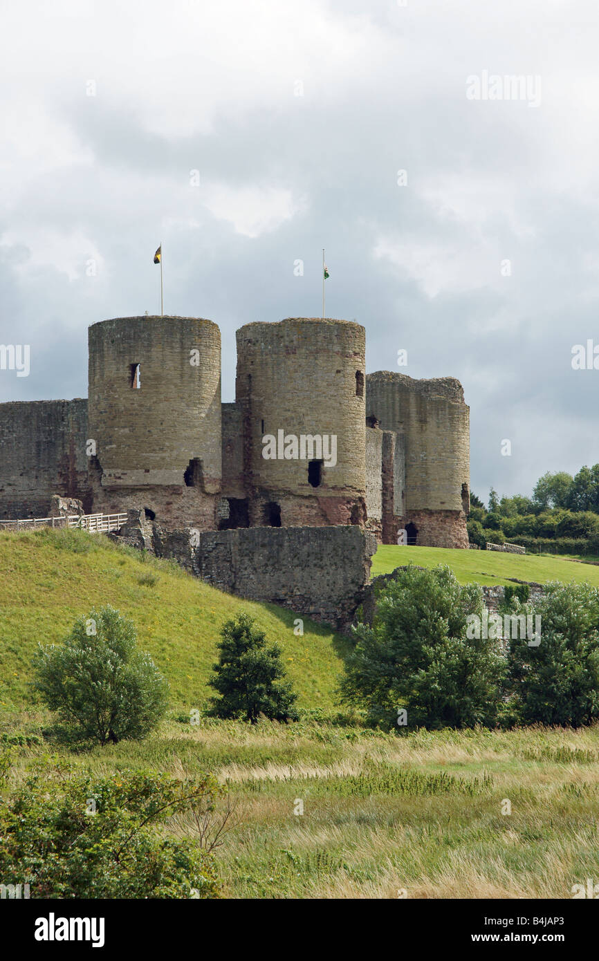 Rhuddlan Castle in Denbighshire North Wales Stock Photo Alamy