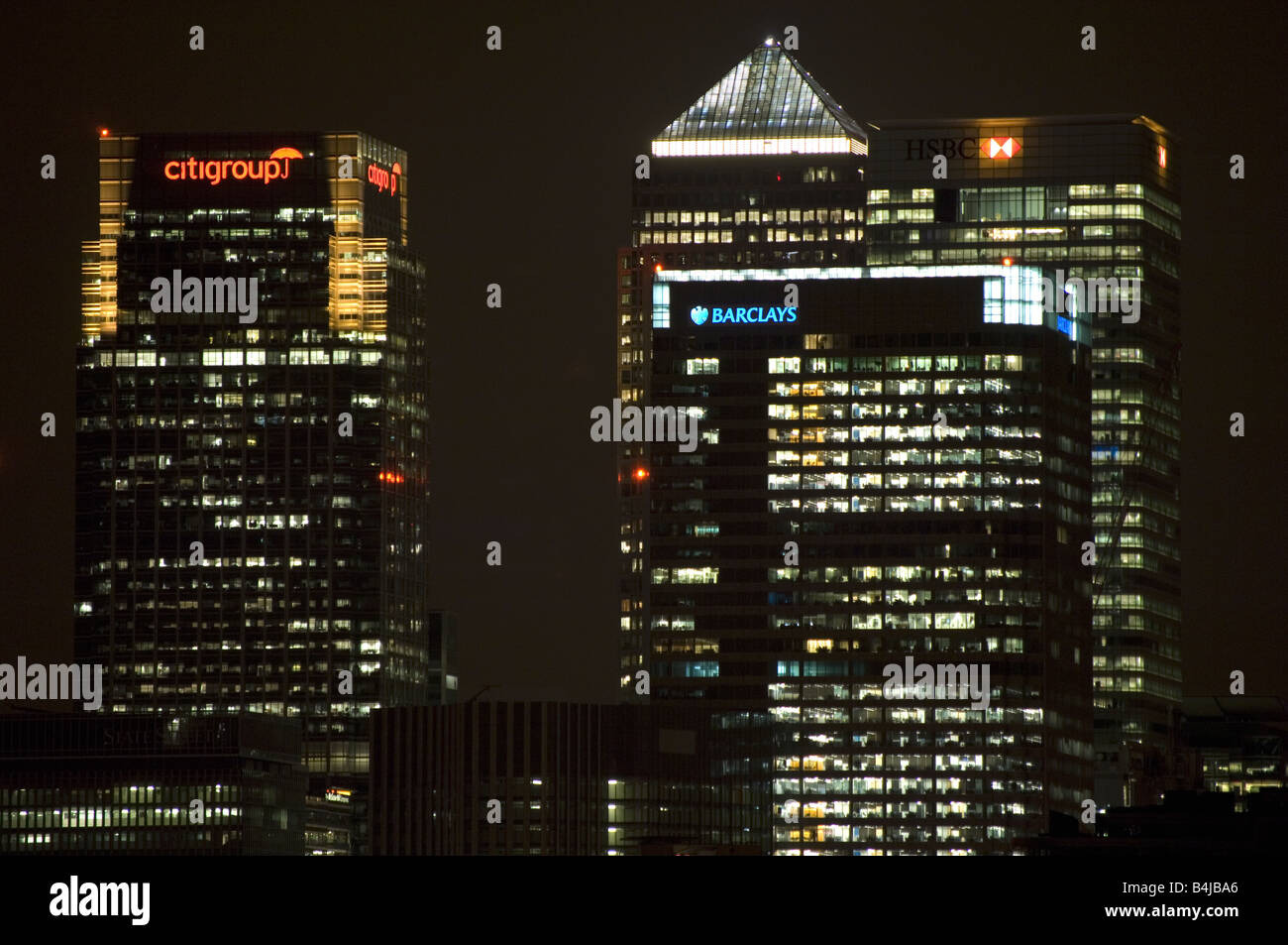 Canary Wharf Financial Centre Stock Photo - Alamy