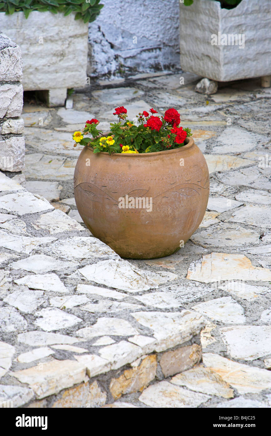 Greek flower pot hi-res stock photography and images - Alamy