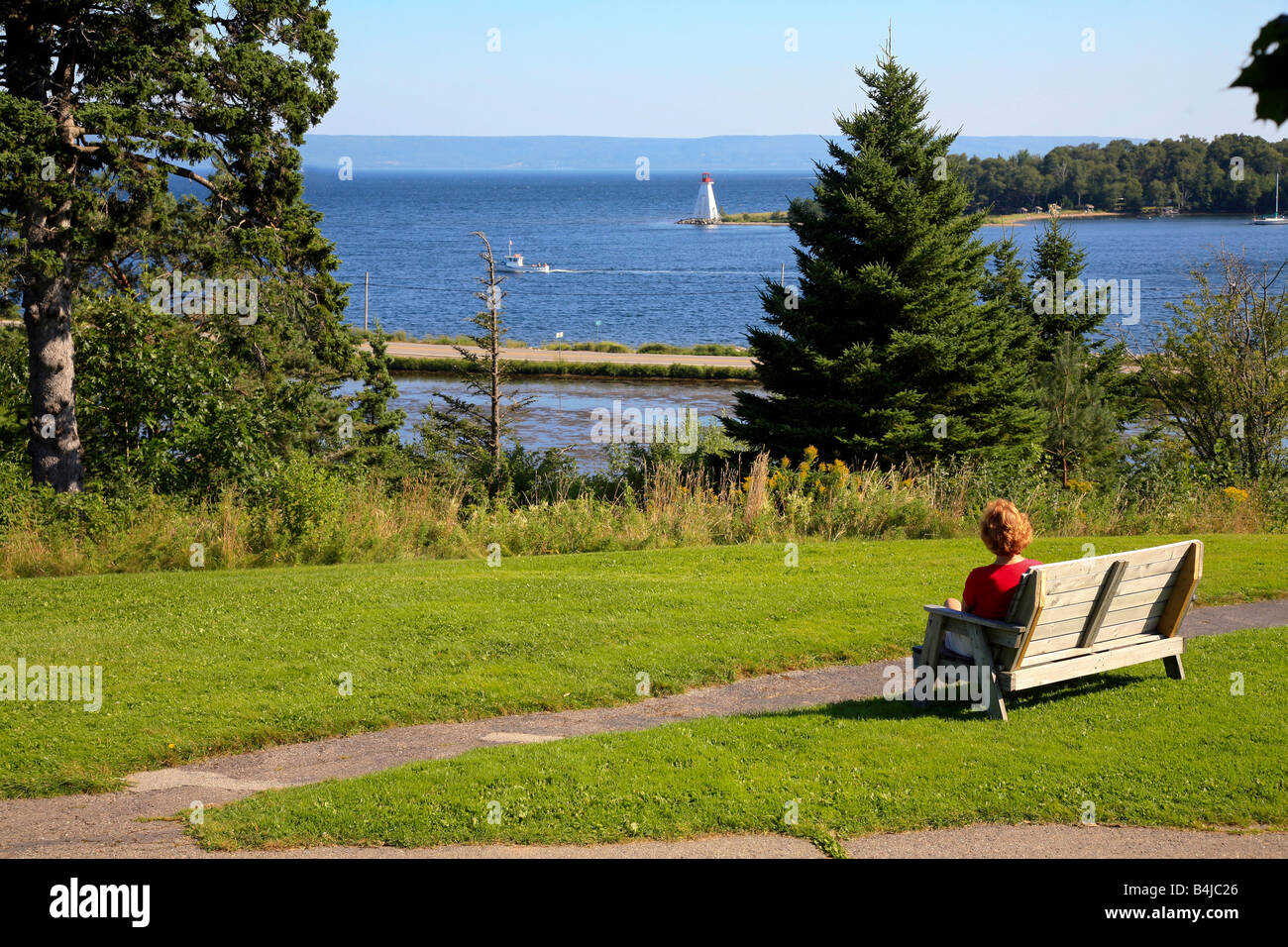 Baddeck in Cape Breton Nova Scotia, Canada Stock Photo Alamy