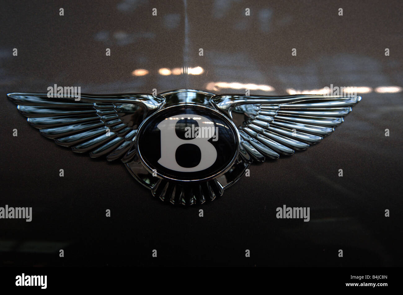 A Bentley logo on a luxury vehicle on display at the World Financial Center  New York Motorexpo Frances M Roberts Stock Photo - Alamy