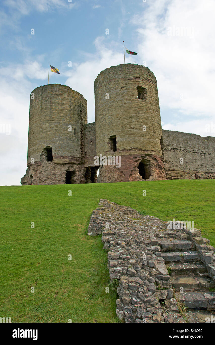 Rhuddlan Castle in Denbighshire North Wales Stock Photo Alamy