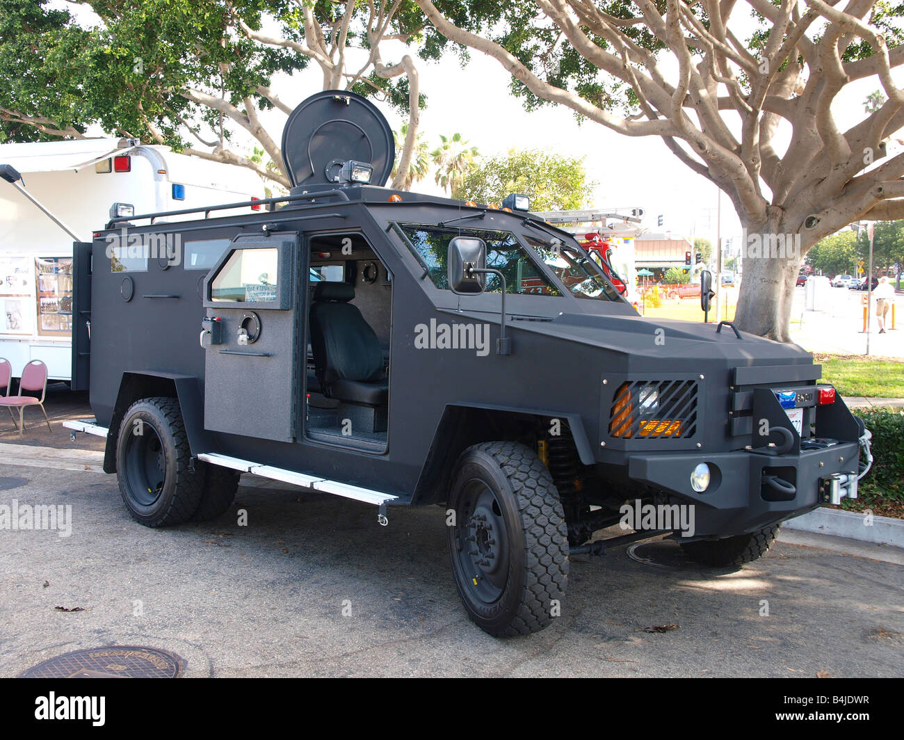 Assault Rescue Vehicle on display at the Redondo Beach police dept safety fair Stock Photo