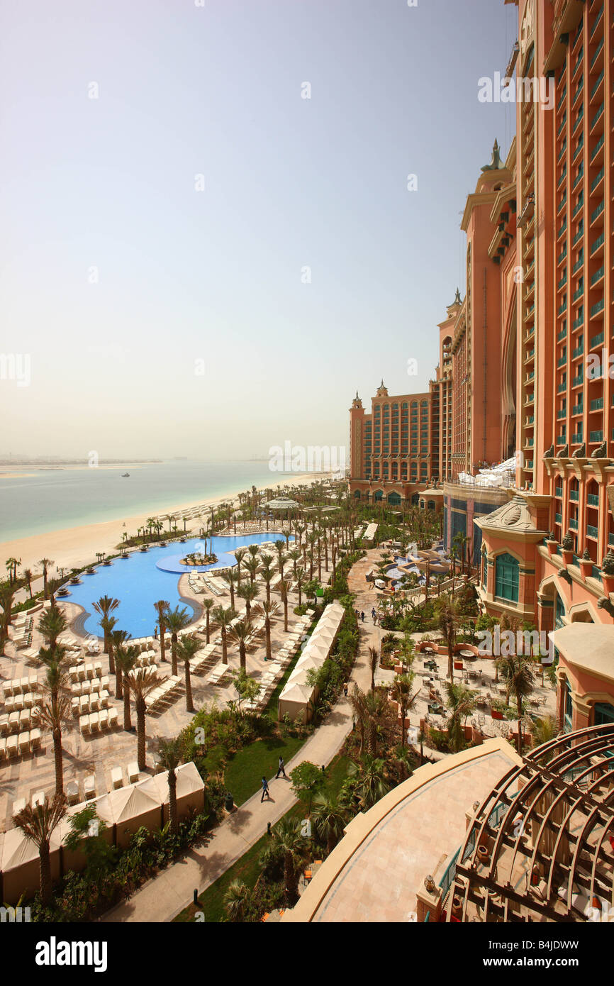 Atlantis Hotel, The Palm, Dubai, United Arab Emirates. Stock Photo