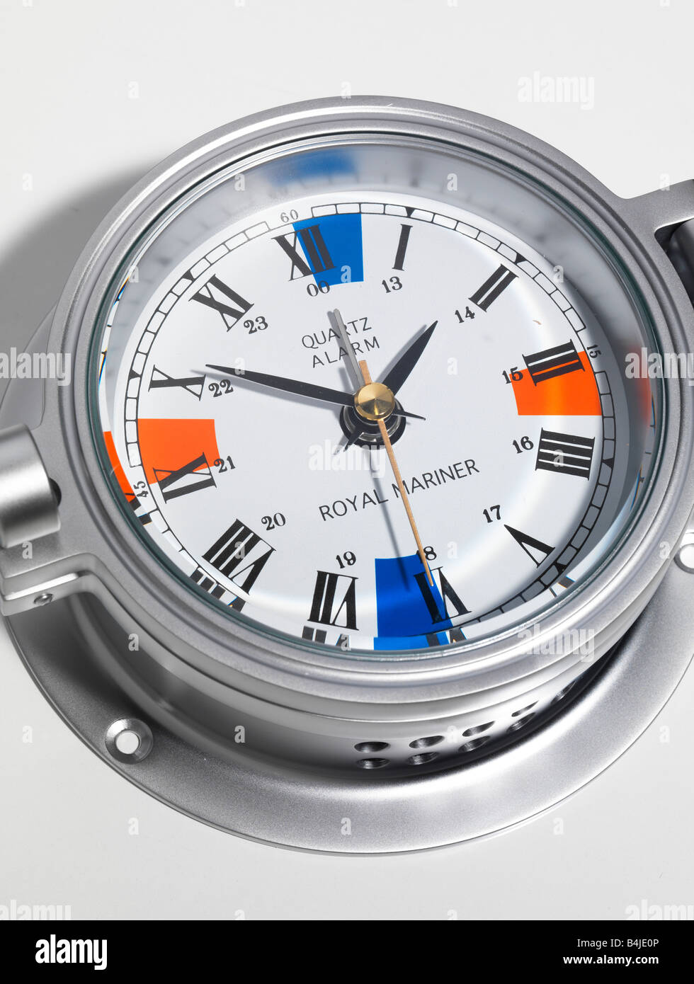 Pointer needle glass numbers round aluminium navigation clock roman hi