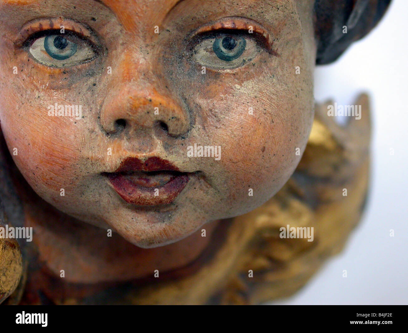 Angel Putto Detail face Stock Photo