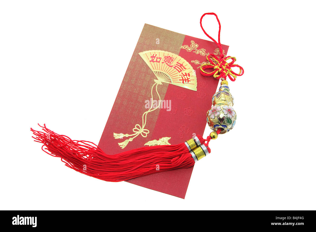 Chinese Lucky Charm and Red Envelope Stock Photo - Alamy