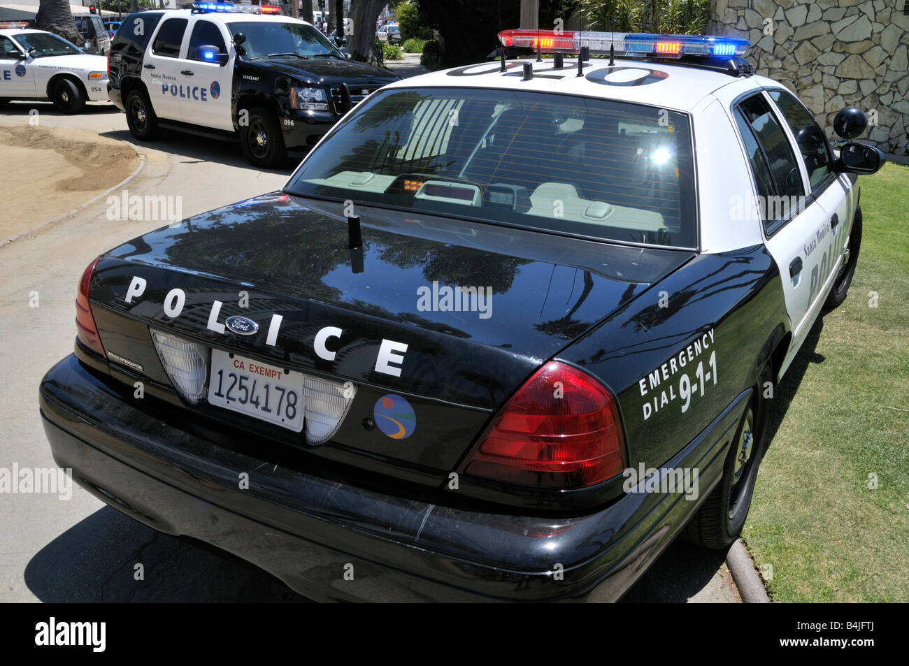 Santa Monica police cars Stock Photo - Alamy
