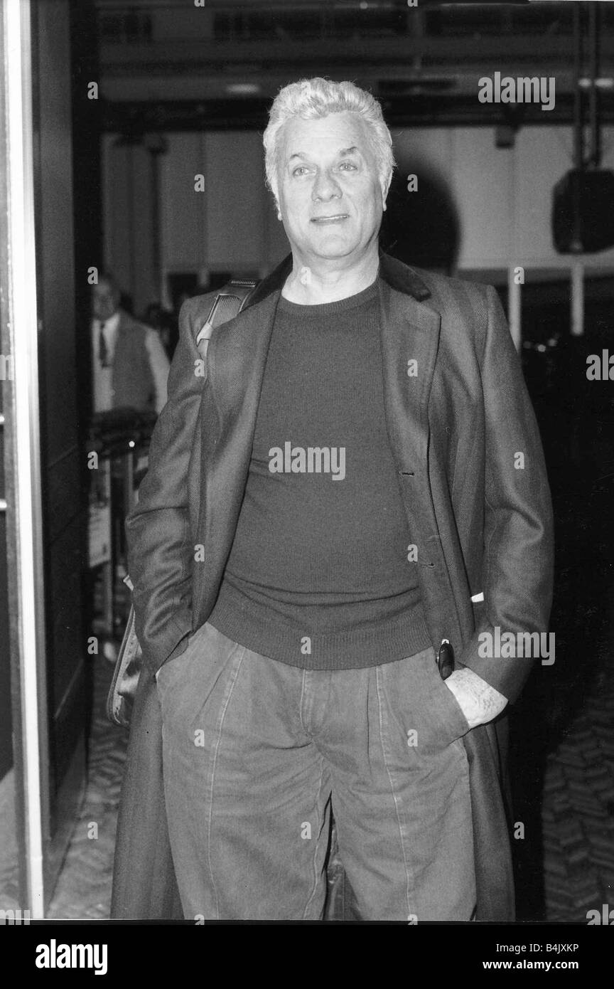 Tony Curtis actor January 1989 Dbase Stock Photo