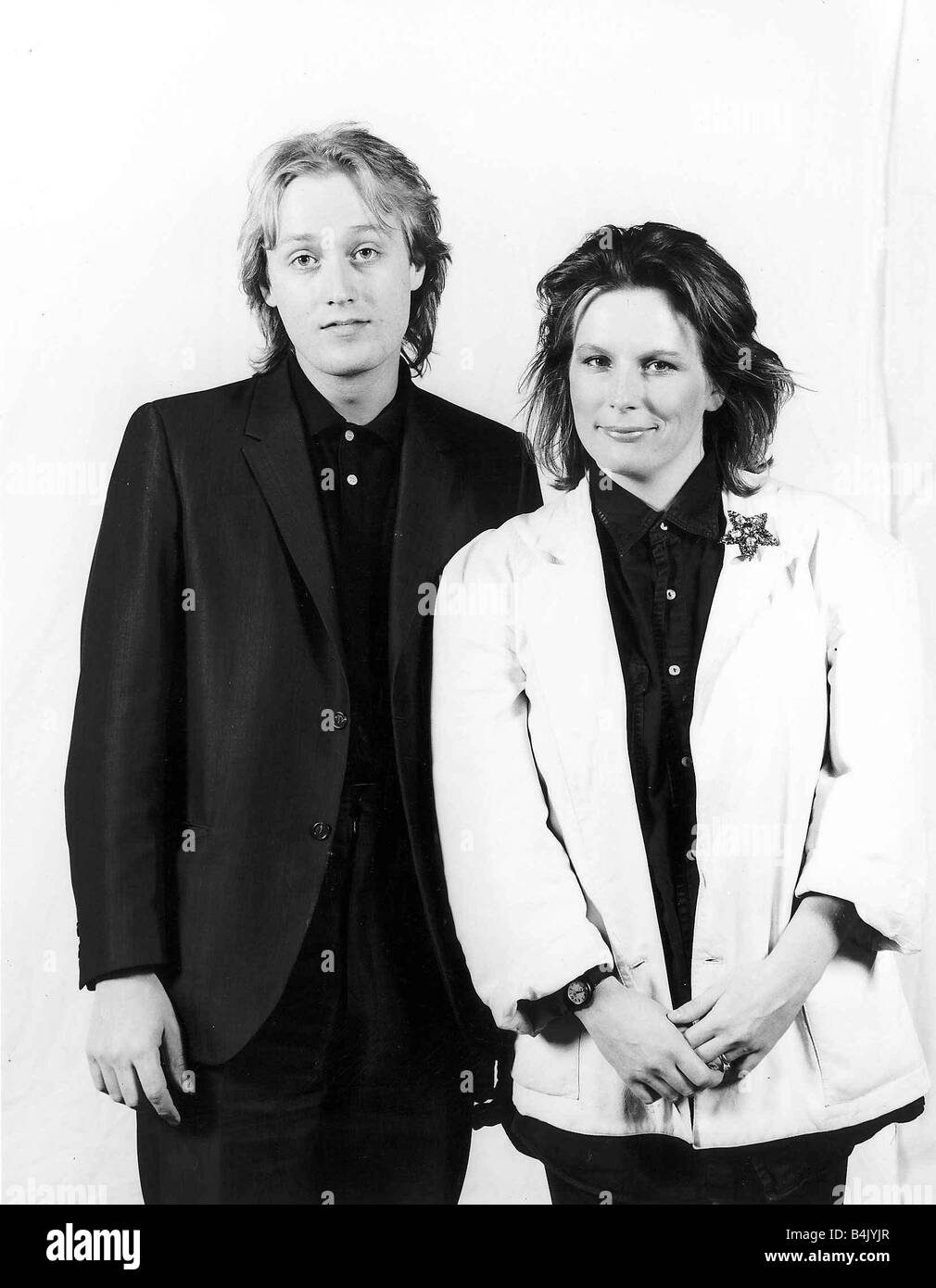 Adrian Edmondson with his wife Jennifer Saunders in real life Comedy actor and writer dbase Stock Photo