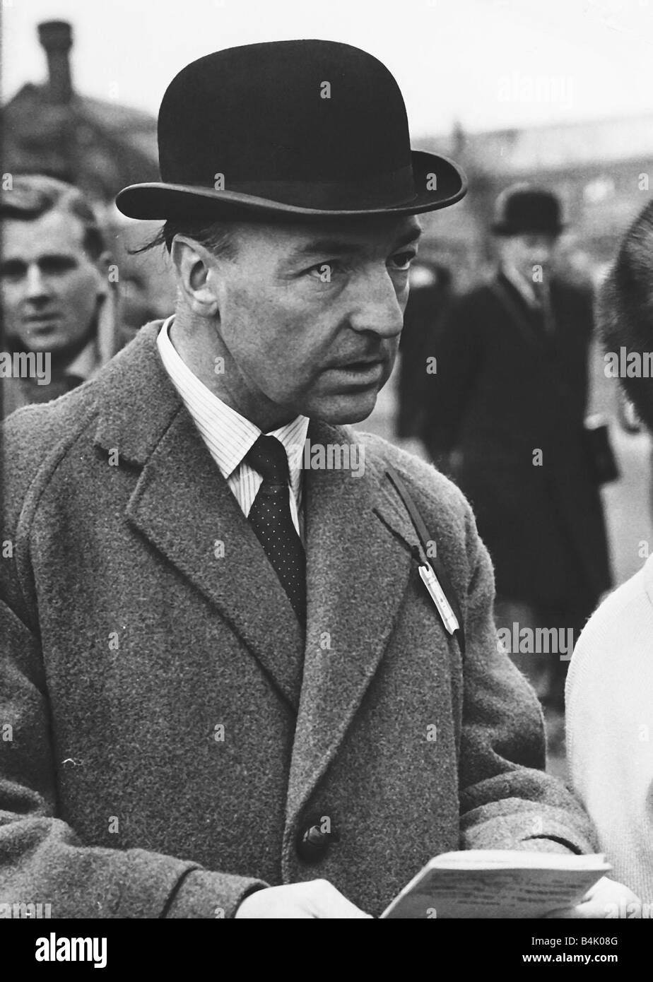John Profumo Minister of War at Sandown Park racing in 1963 Stock Photo -  Alamy