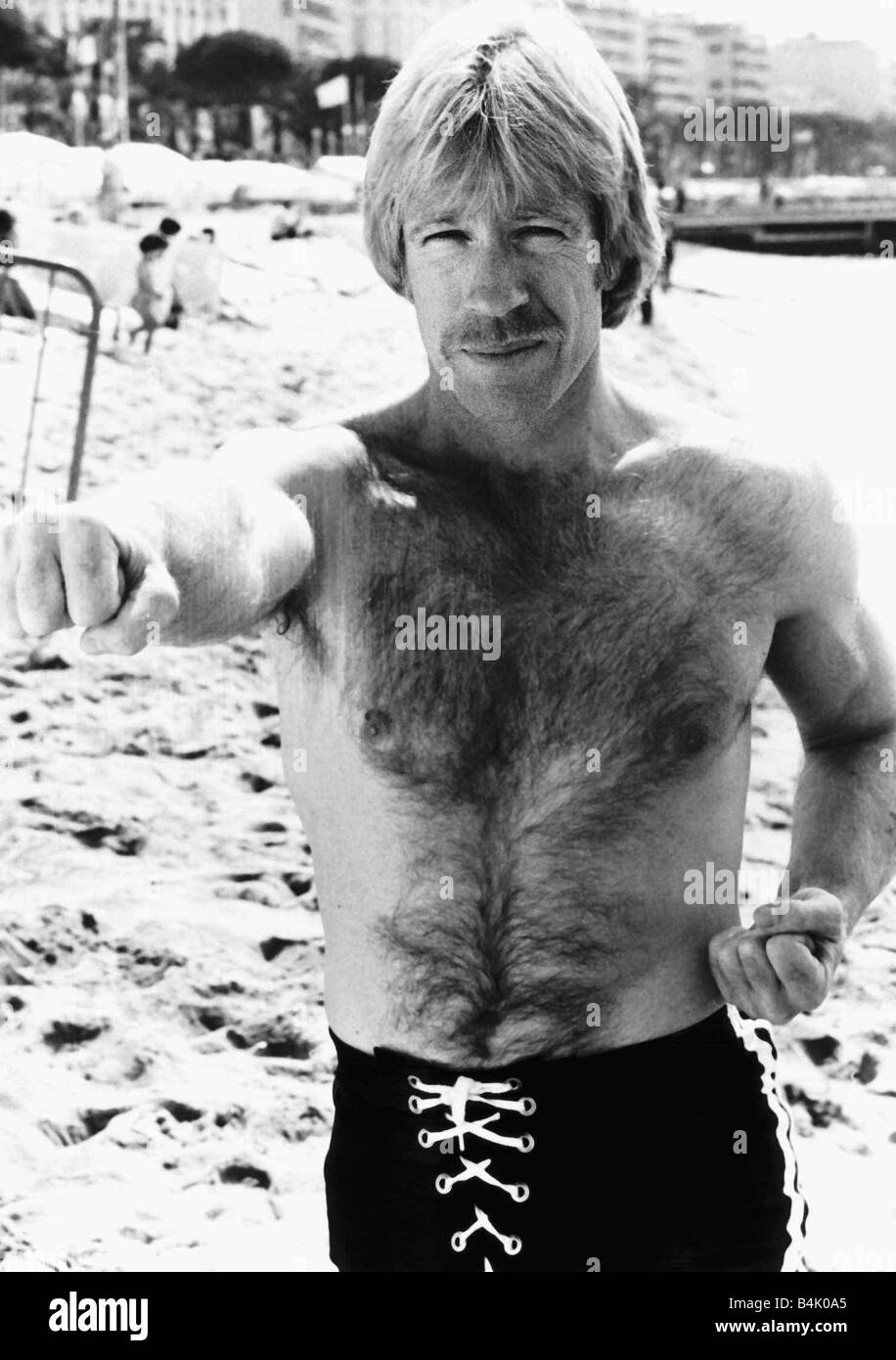Chuck Norris Actor American Karate Champion May 1980 Dbase Stock Photo