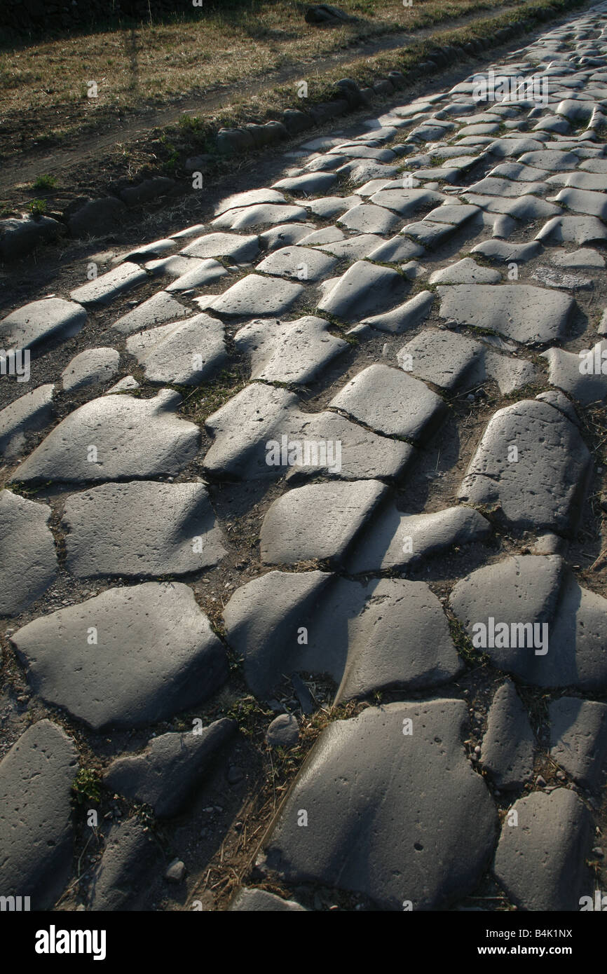 the ancient via appia antica roman road, rome Stock Photo - Alamy
