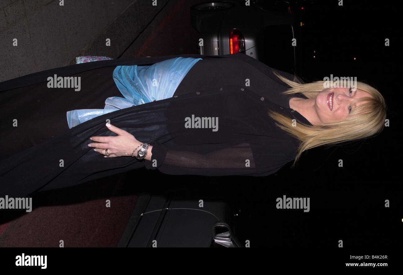 Television presenter Gaby Roslin arrives at the Royal Television