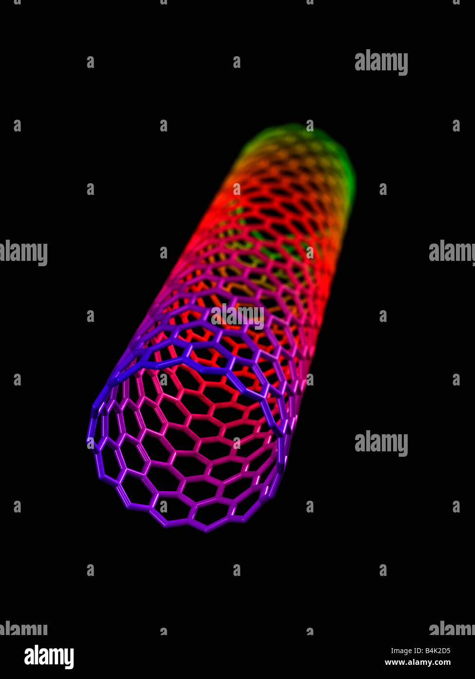 Model Of Carbon Nanotube Stock Photo - Alamy