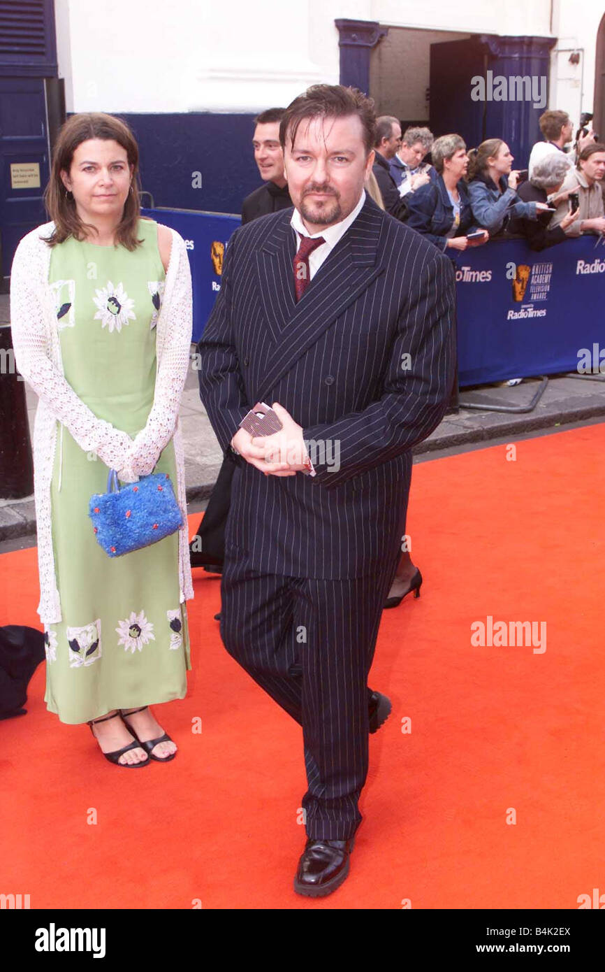 BAFTA Television Awards Ricky Gervais April 2004 Stock Photo - Alamy