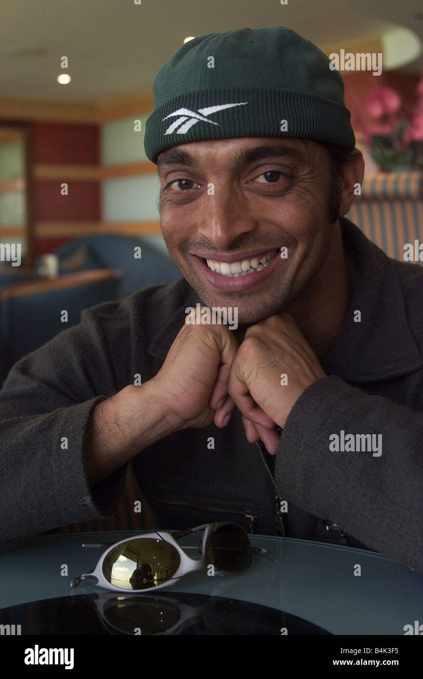 Shoaib Akhtar June 1999 Pakistan Cricket Player Stock Photo