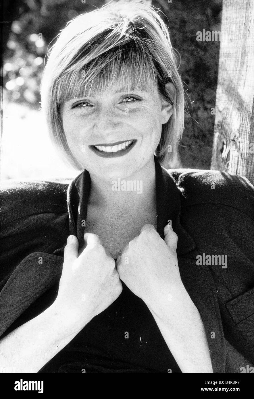 Michelle Collins actress September 1988 Dbase Stock Photo