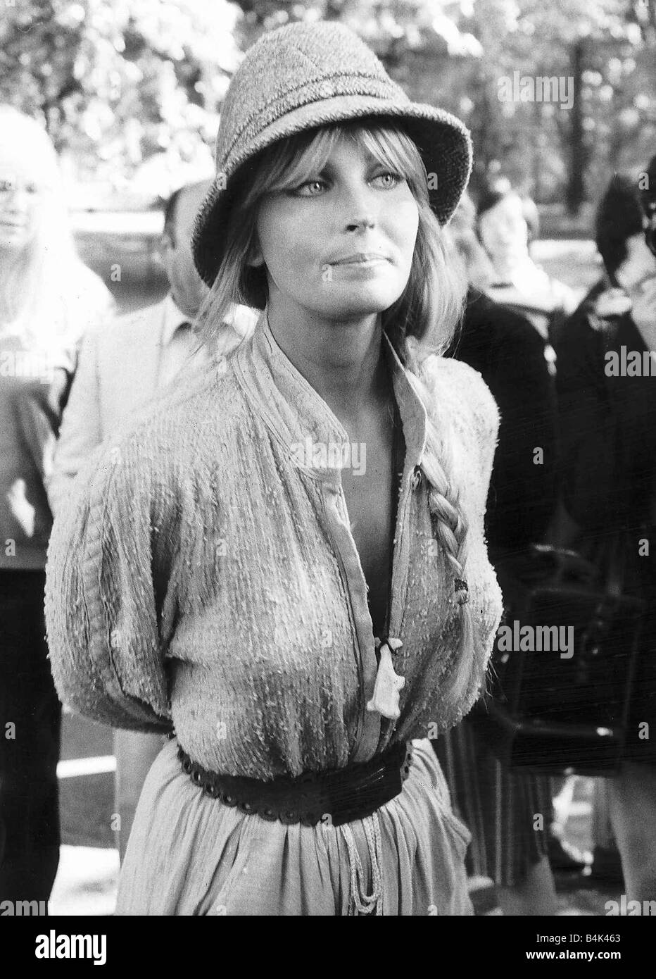 Bo Derek American actress September 1981 In London to promote her film Tarzan the Ape Man dbase Stock Photo