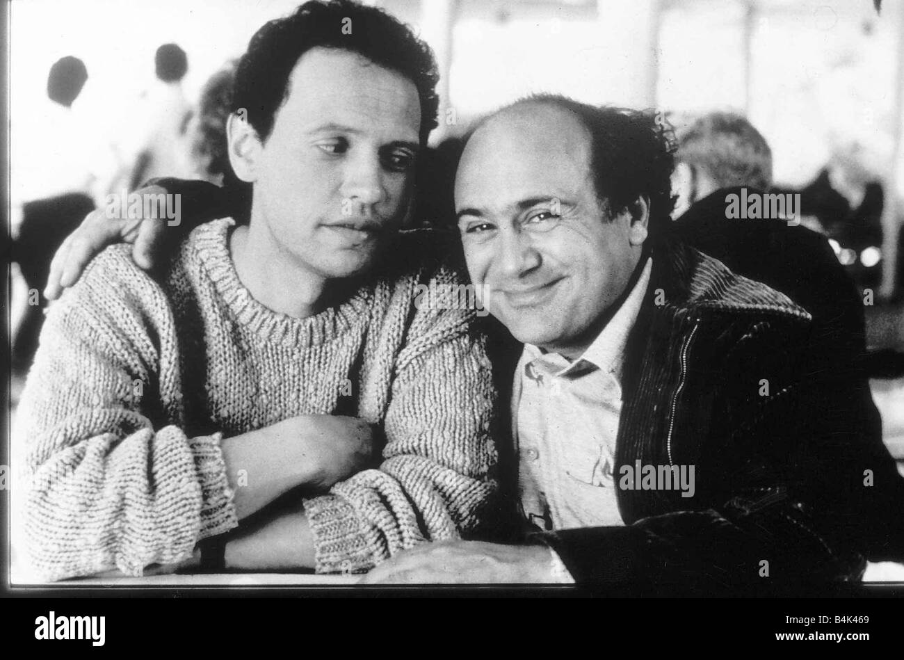 Danny DeVito and Billy Crystal American actors April 1989 Dbase Stock