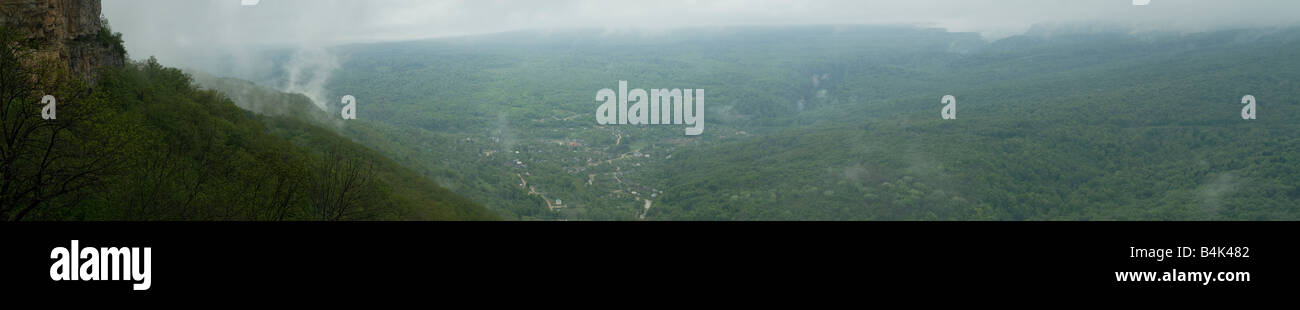 Foggy mountain view Stock Photo - Alamy