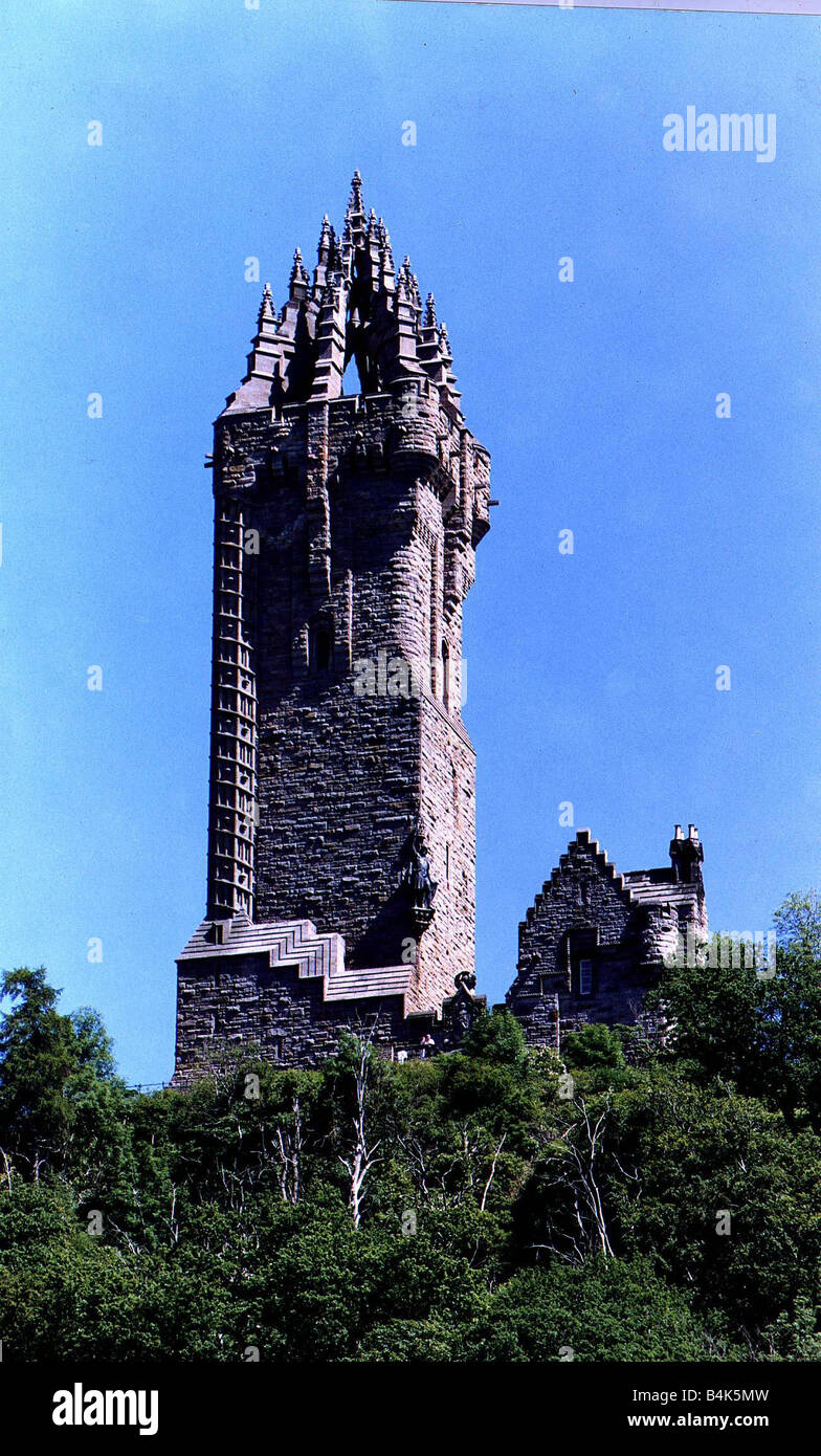 Wallace Monument Stirling Sir William Wallace Stock Photo Alamy