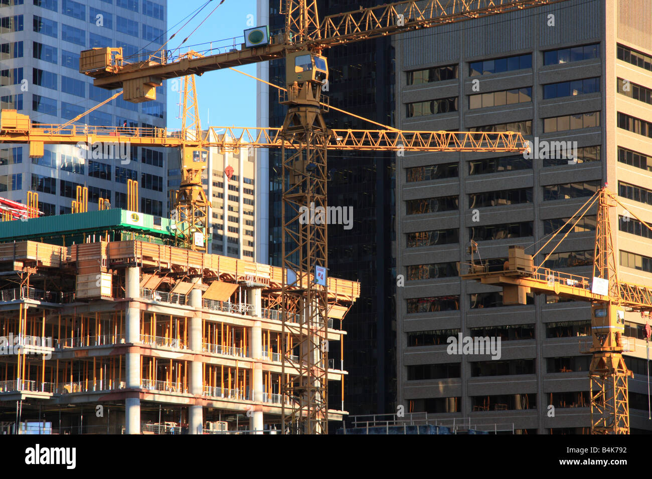 Construction site in Calgary, Alberta Stock Photo Alamy
