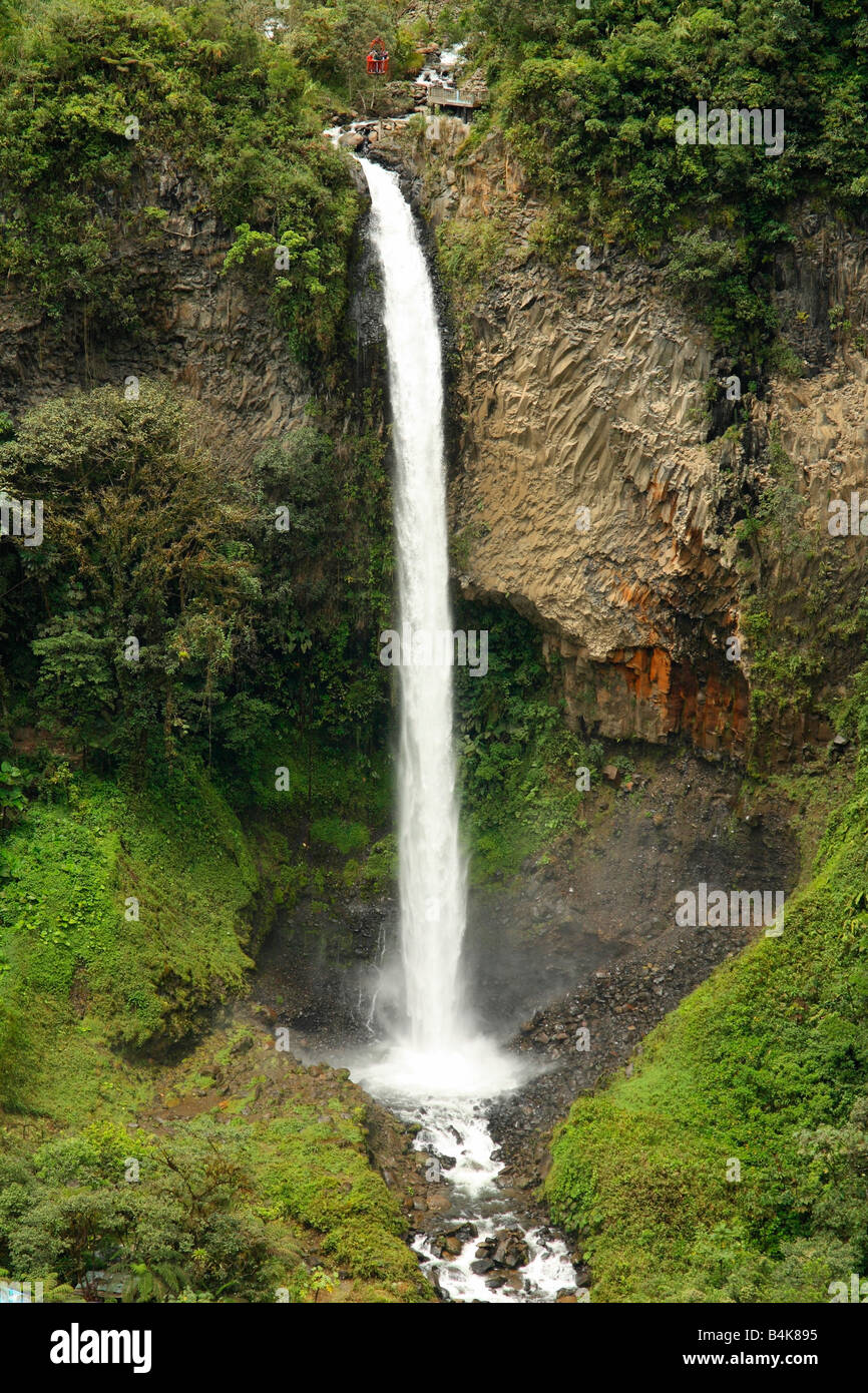 Waterfall Rio Pastaza On The Ruta De Las Cascadas Near Banos