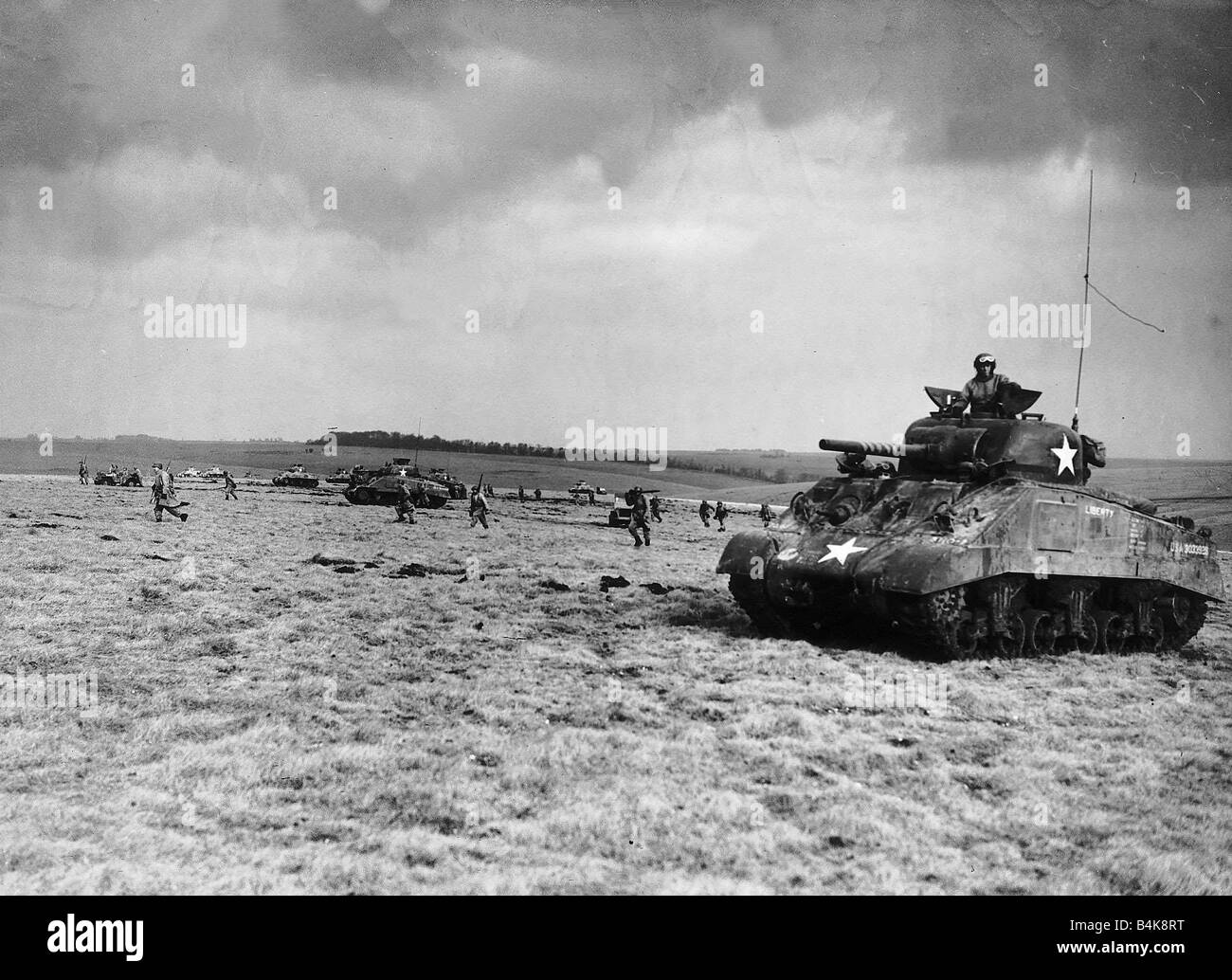 American troops training in Britain before the invasion of Europe 1944 ...