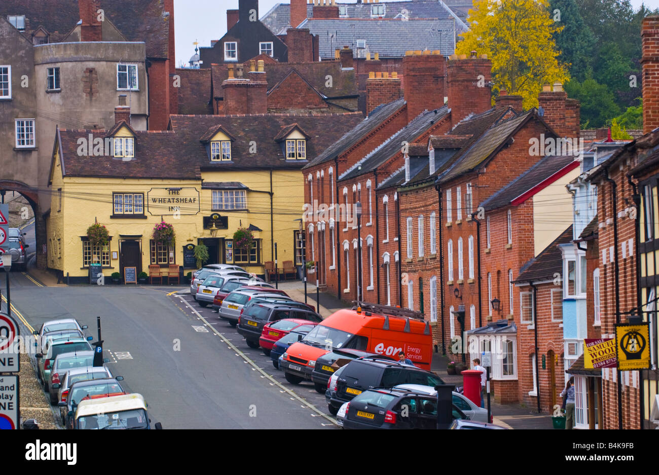 THE WHEATSHEAF INN pub in Ludlow Shropshire England UK Stock Photo Alamy