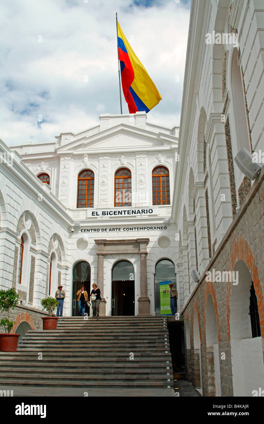Modern arts centre (former Hospital Militar de San Juan / San Juan Military Hospital), Quito, Ecuador Stock Photo