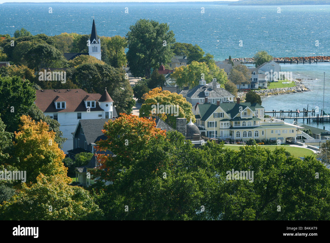 Harbor View Mackinaw Island Michigan USA Stock Photo Alamy